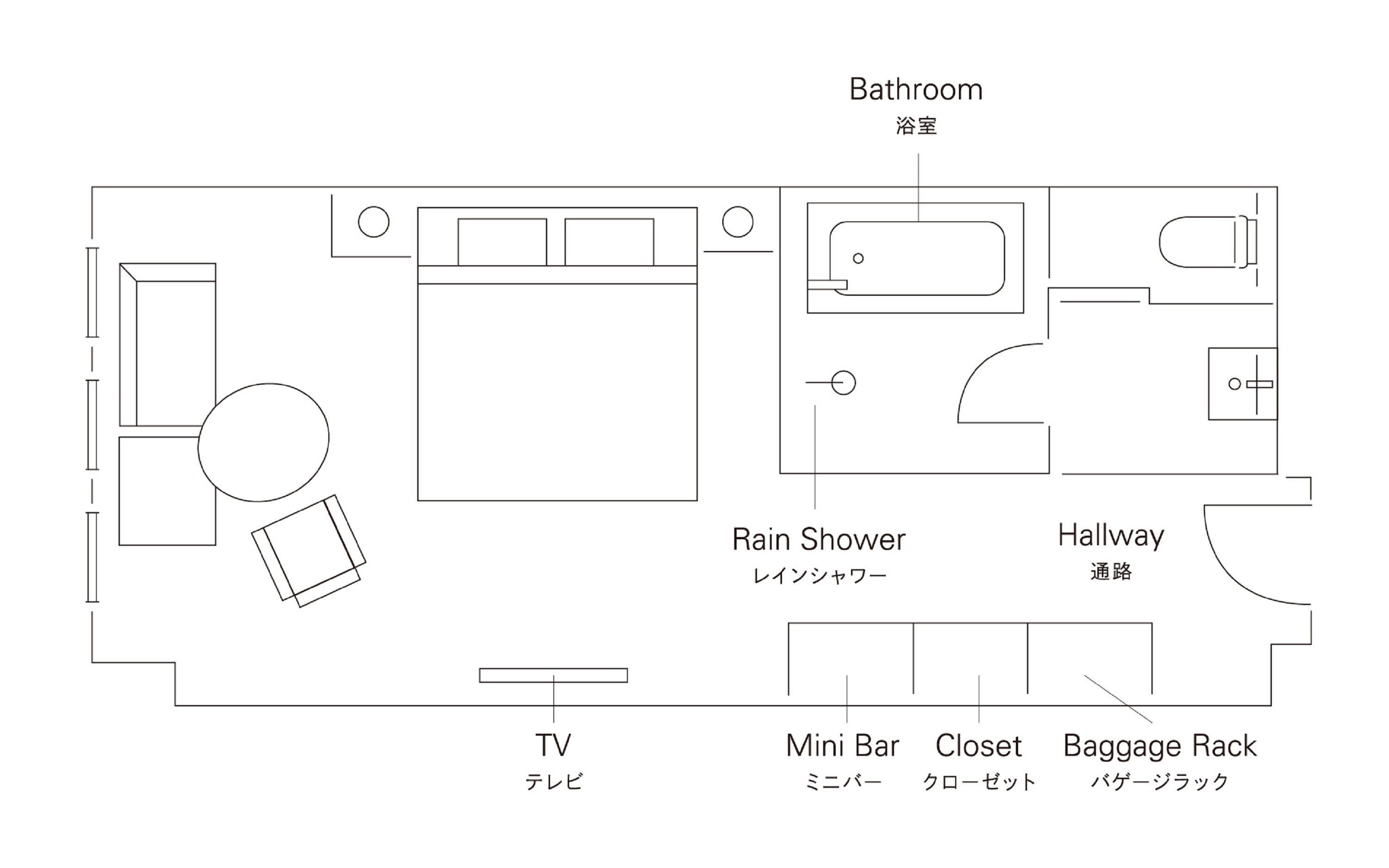スーペリアダブル　間取り図　イメージ