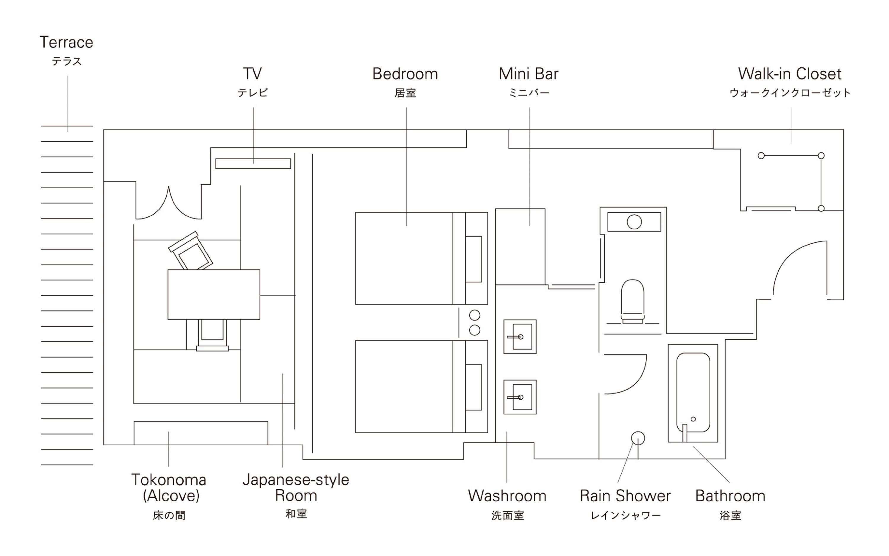 ジャパニーズ・スイート　間取り図　イメージ
