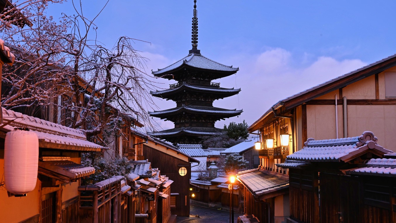 冬の京都　八坂の塔　イメージ