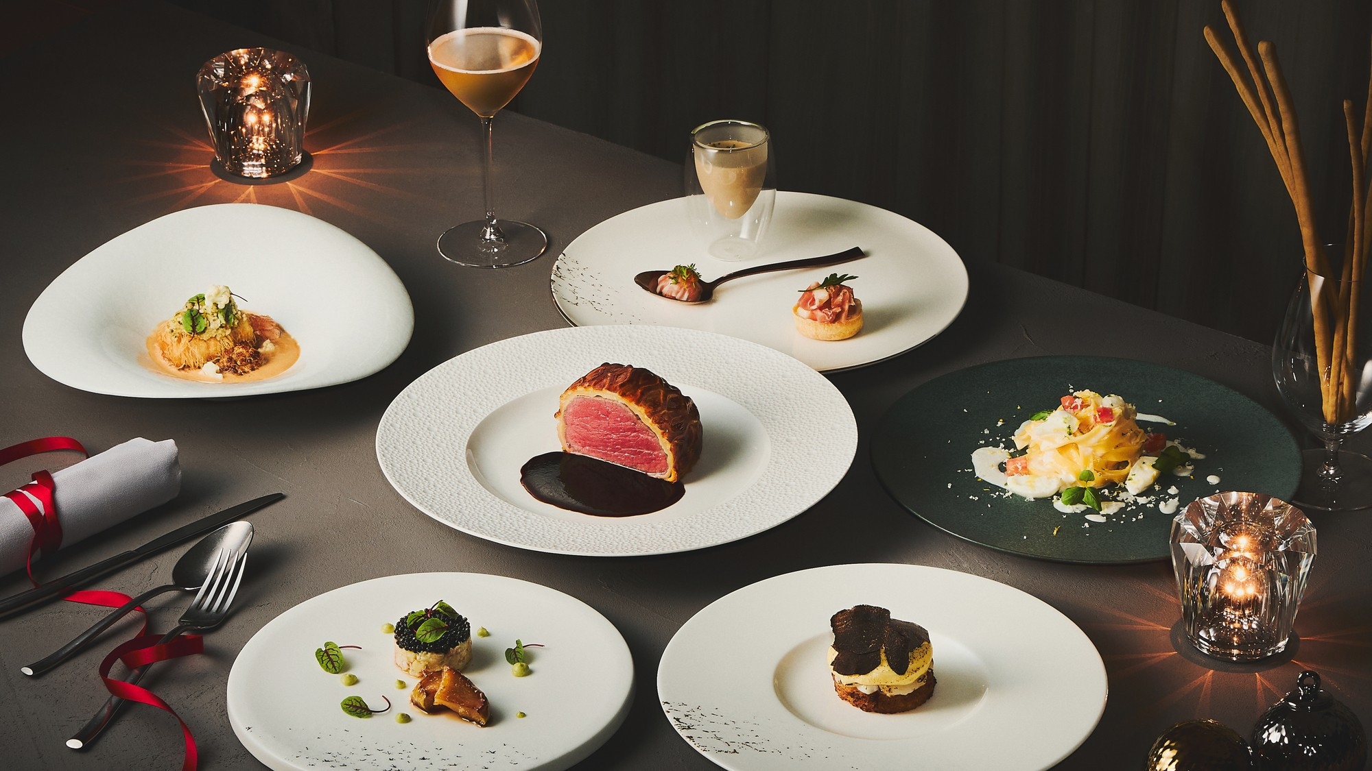 【12月20日〜25日限定】煌めくクリスマスに贈る全7品のディナー「Felice」-夕朝食付き-