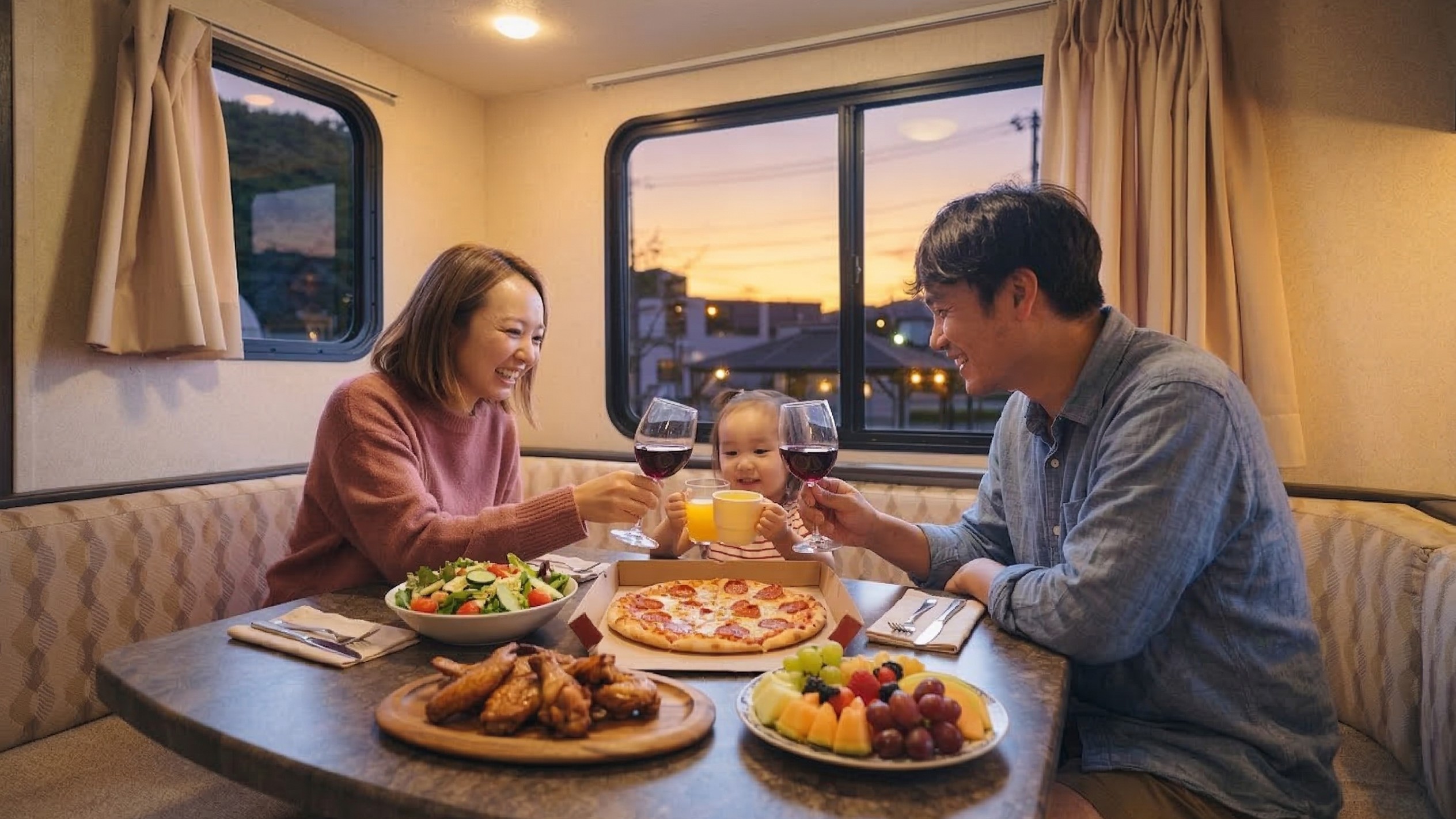 【滞在イメージ】ゆったりリビングでホームパーティも楽しい♪