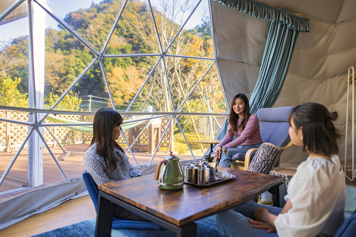 学生応援！グランピングお得プラン〜天然温泉利用無料(大浴場)【1泊2食BBQ付】