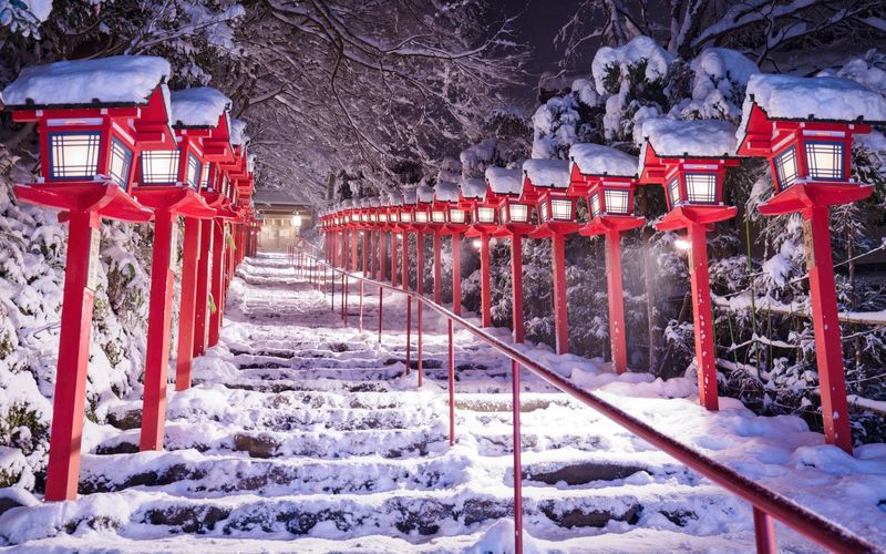 冬の貴船神社