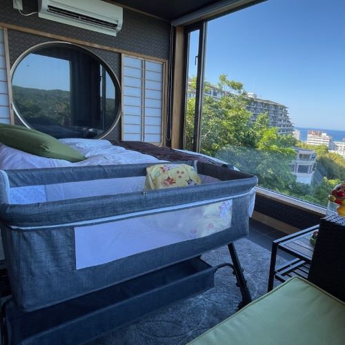 結　赤ちゃんと一緒　大人用ベッド＋ベビーベッド