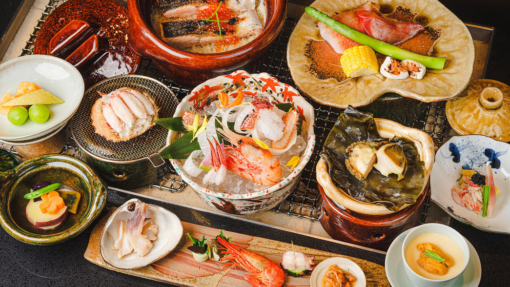 【1日4室限定】蟹を贅沢に使用した豪華会席料理付プラン≪2食付/朝食：コース≫