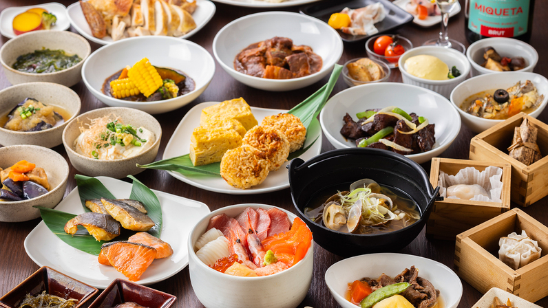 【朝食/ビュッフェ】豪華朝食バイキングをお楽しみください。