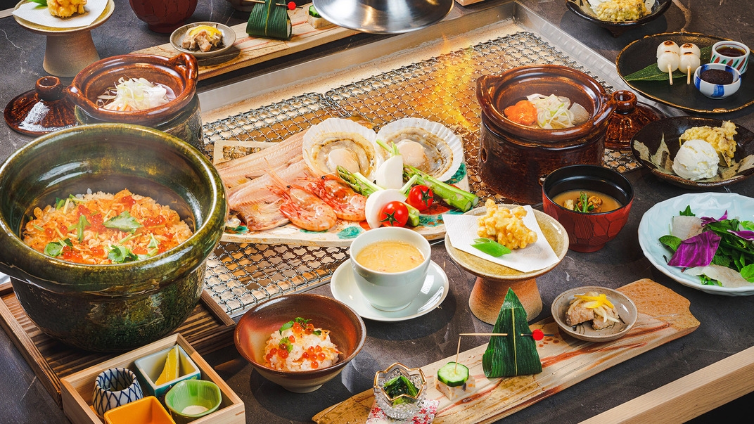 【1日10室限定】北海道の新鮮魚介を堪能☆海鮮炉端コースディナー付プラン≪2食付/朝食：ビュッフェ≫