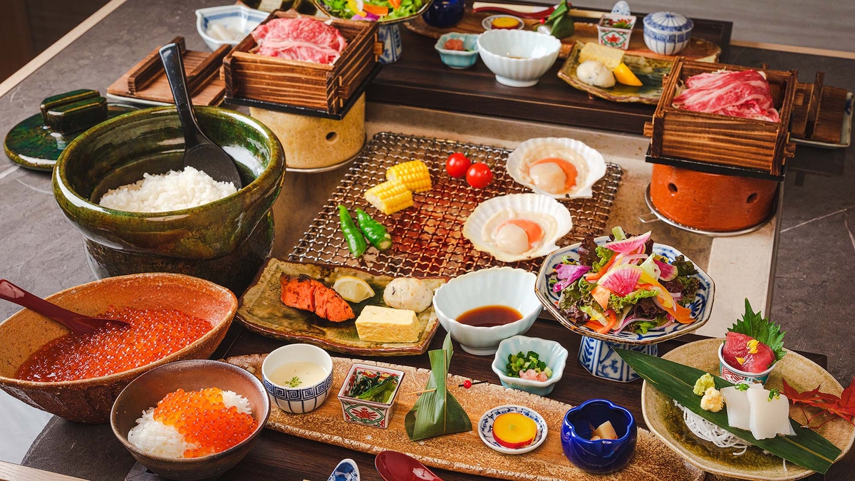 センチュリーマリーナ函館の炭火朝食コース