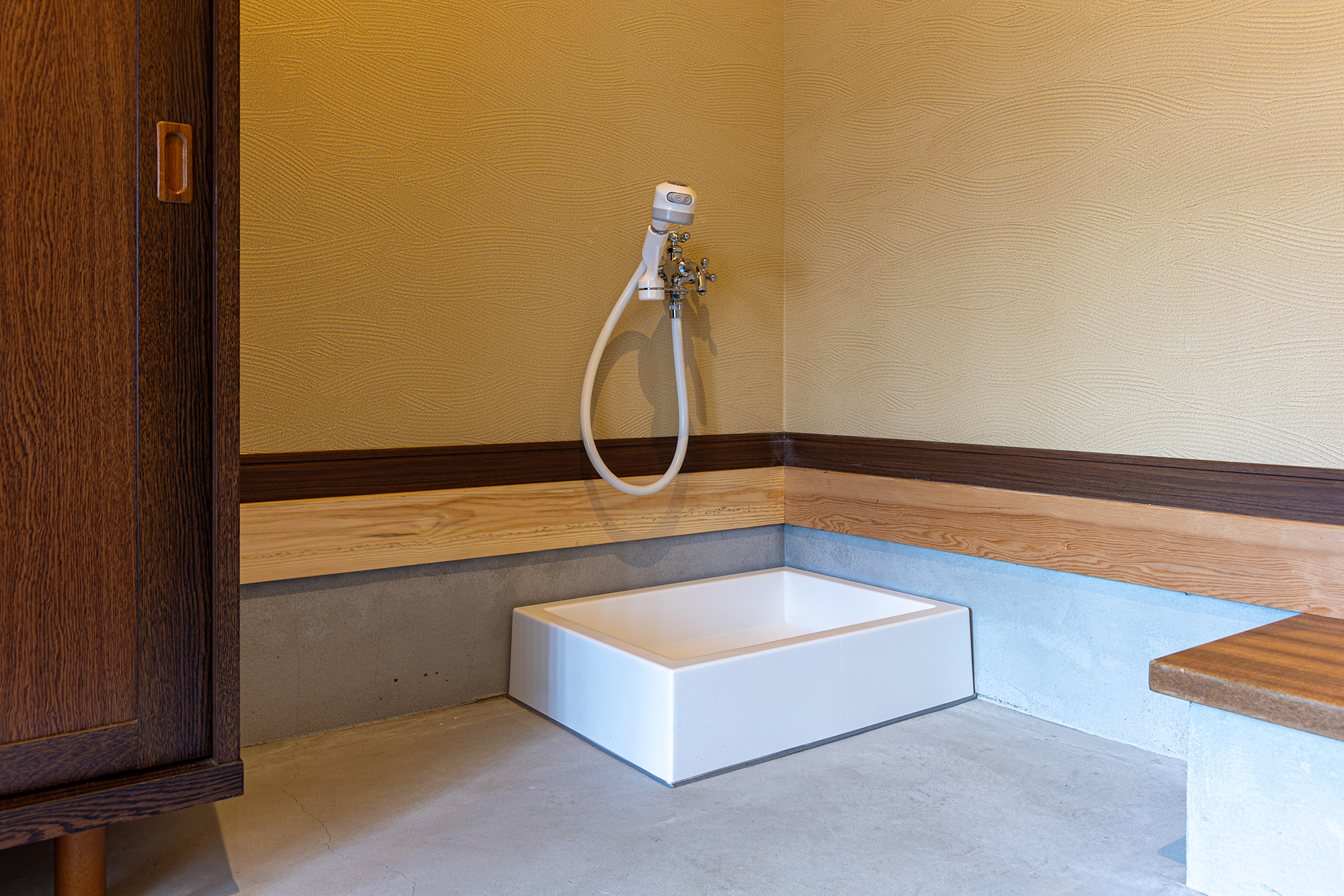 ペットの足洗い場