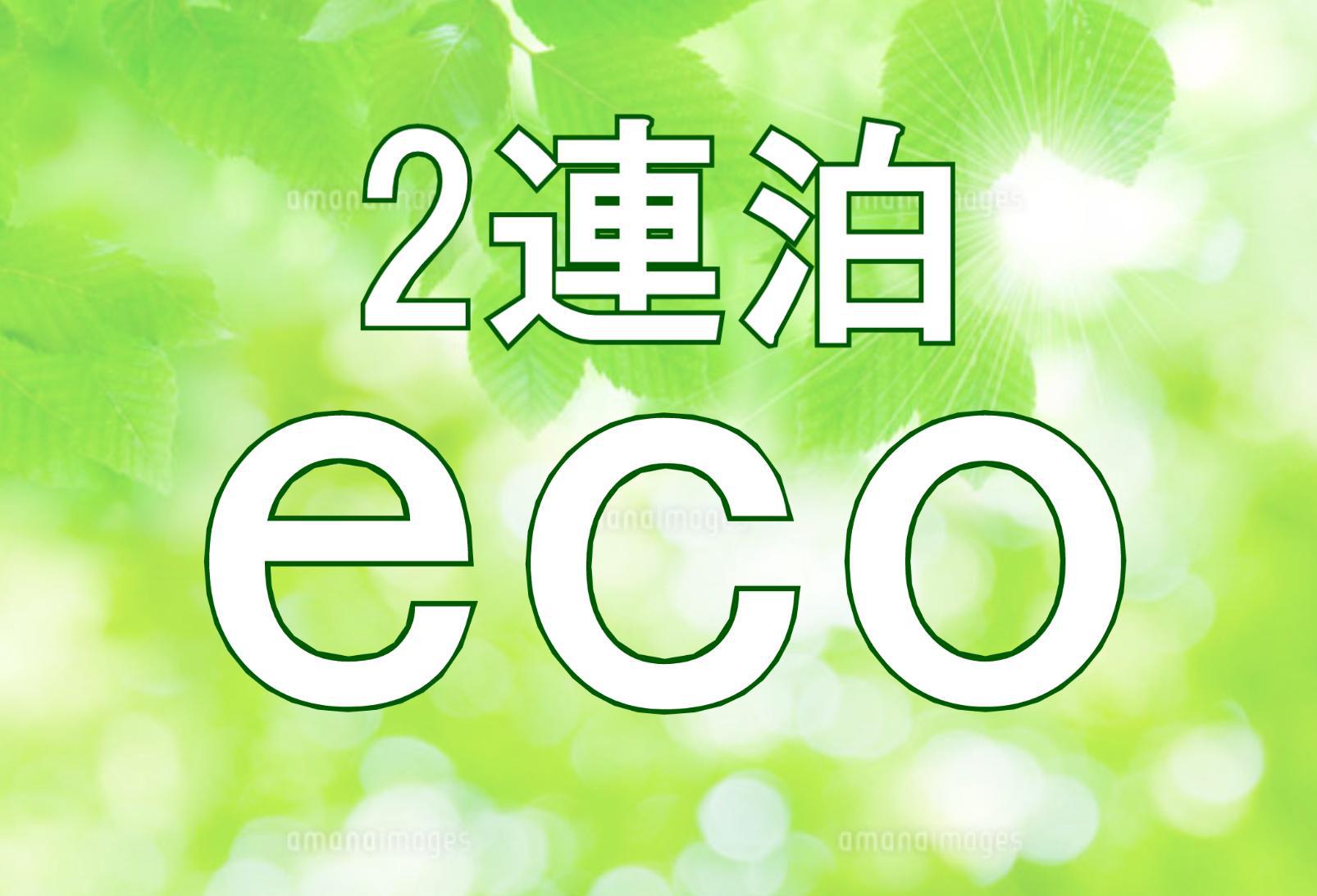 【2連泊限定・ECO】◇ダブルルーム◇清掃・タオル交換なしで地球にもお財布にもやさしいエコプラン♪