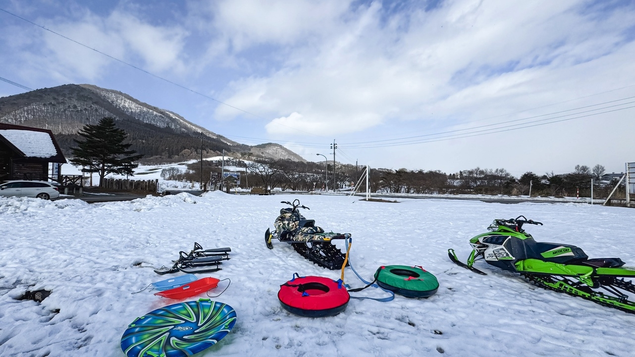 【冬季限定】雪上でバナナボート・スノーチューブアクティビティを体感☆【朝食付】