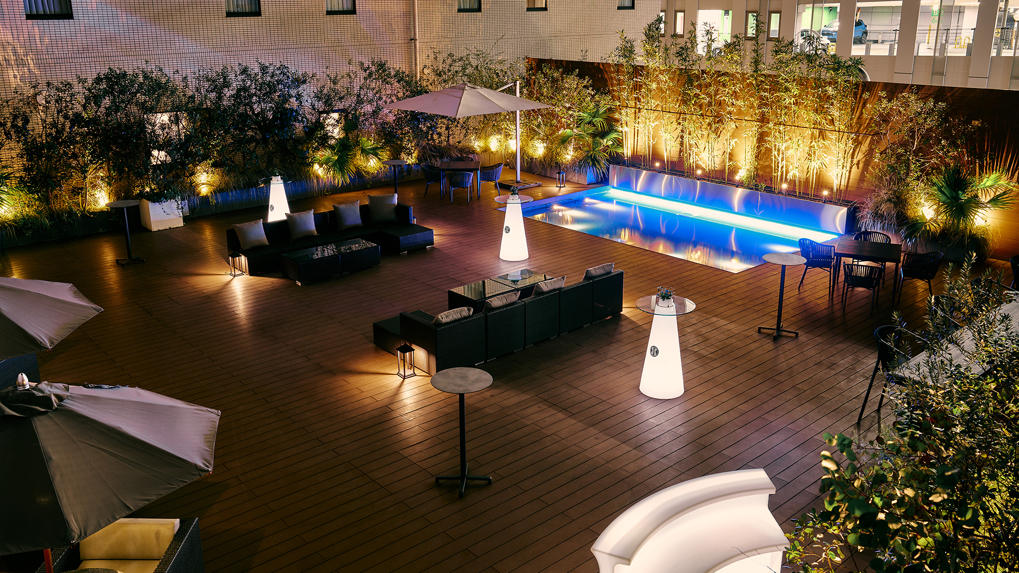 ◇イルミネーション煌めく夜のエグゼクティブガーデン。※ご宿泊者限定エリア