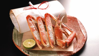 KKD2游月特選かにディナー〜蟹フルコース〜地物松葉ガニ1杯相当＆鳥取和牛【シーサイドダイニング】