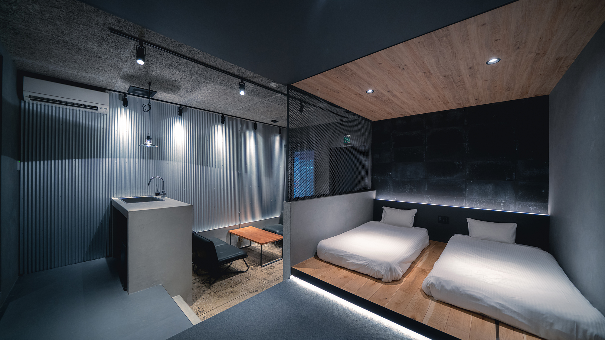 【コンフォート】インダストリアルデザインが人気の空間です