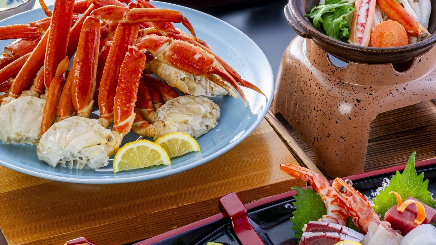 【本ズワイ蟹90分食べ放題】濃厚な味わいと上品な甘みを食べつくす！蟹好きにはたまらない1泊2食プラン
