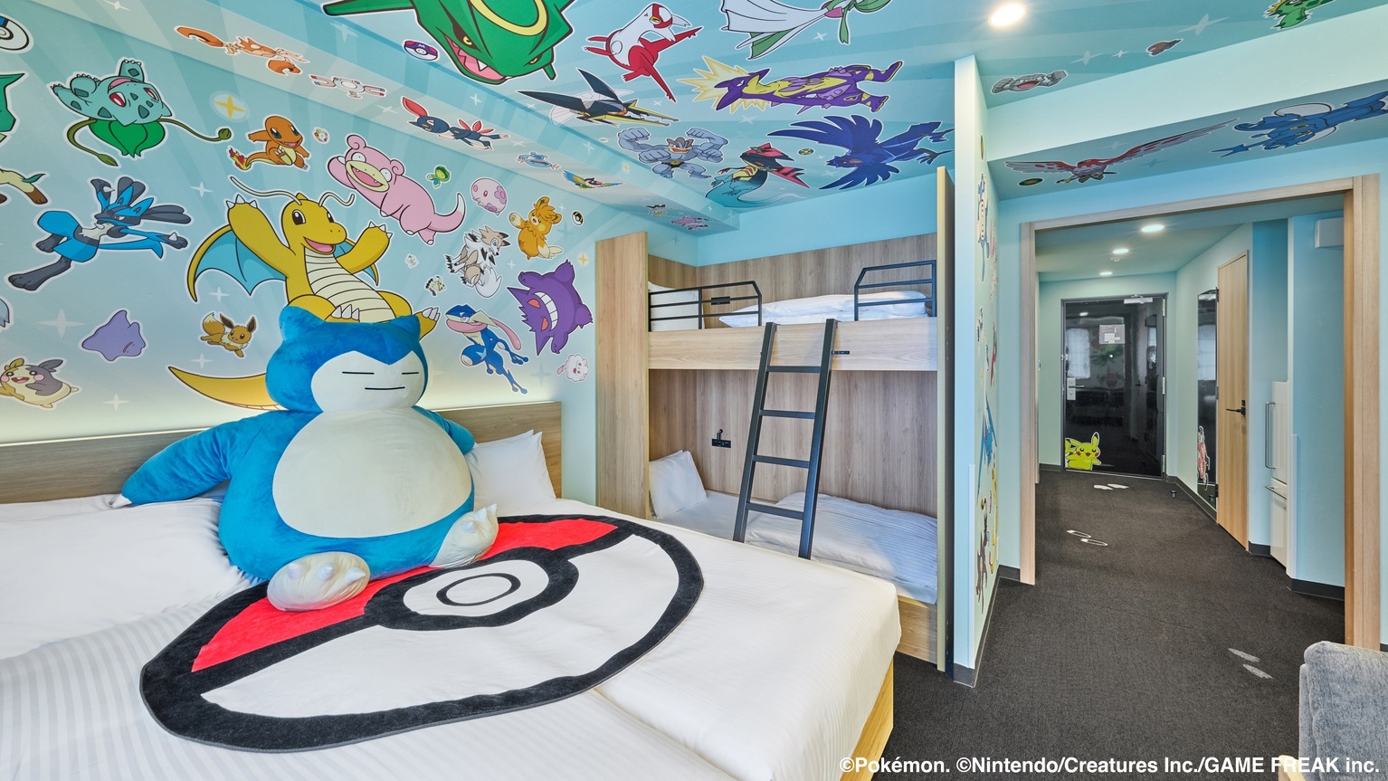 【ポケモンルーム】100匹のポケモンとお部屋に泊まろう！オリジナルノベルティつき！