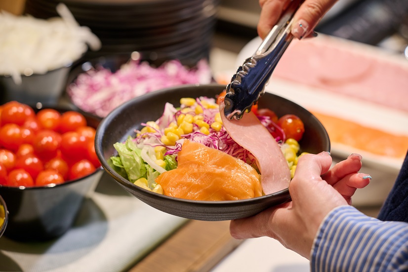 朝食ビュッフェ