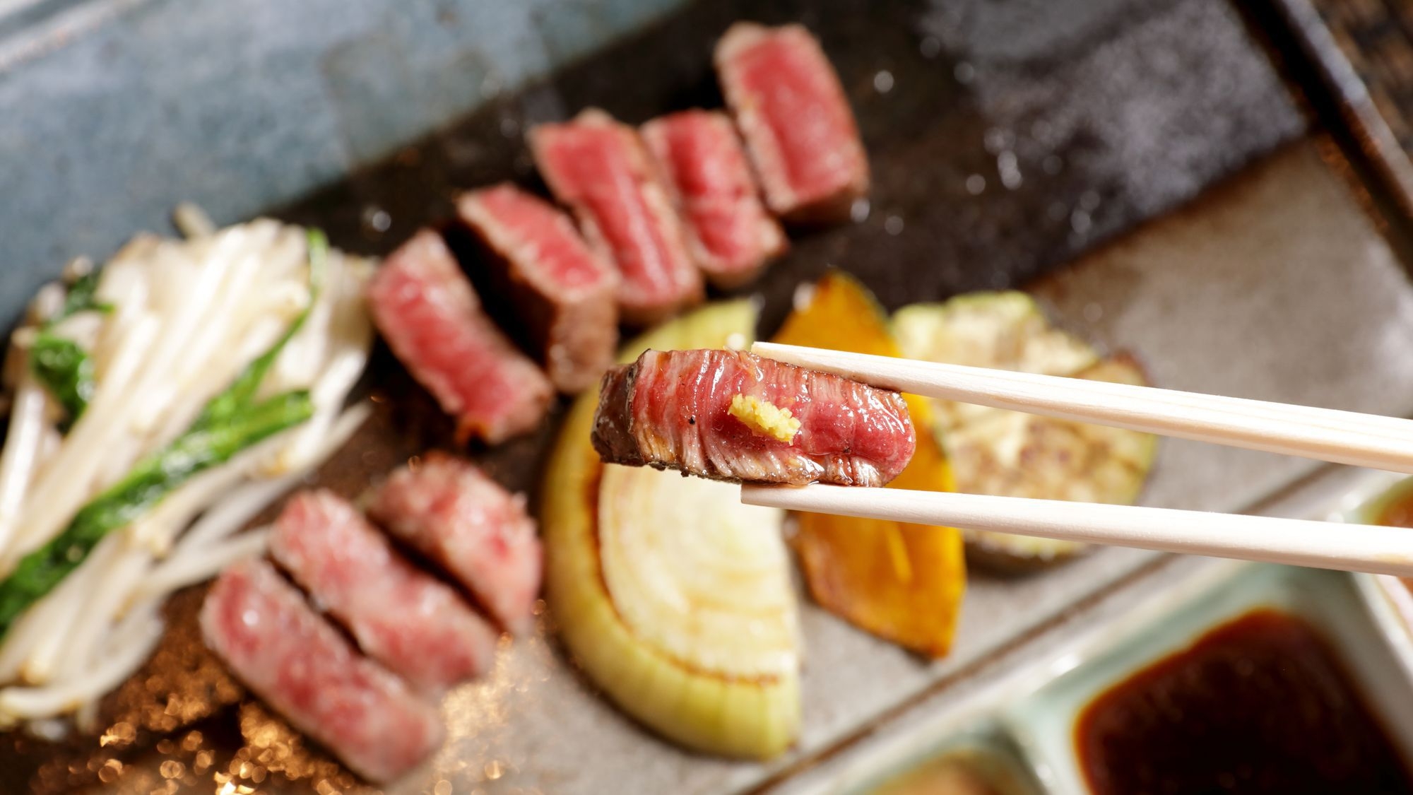 【2食付／鉄板焼き】1組限定！レストラン「桜」の鉄板焼料理をご堪能！