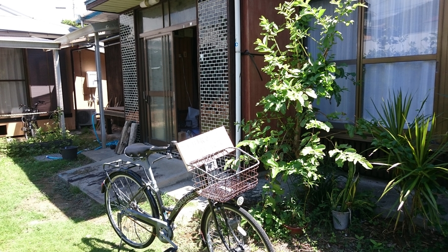 ゲストハウスのレンタル自転車
