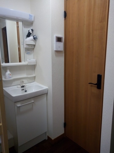Private toilet room + vanity for rooms...
