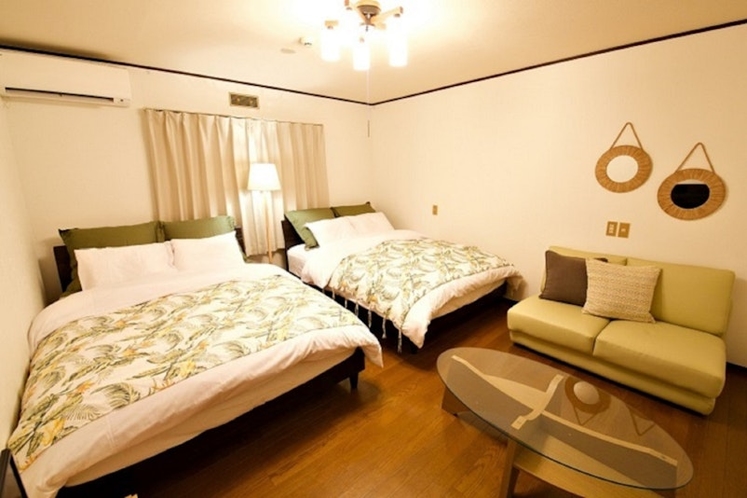 Bedroom-Two double beds-