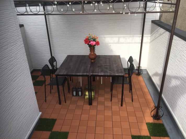 喫煙はルーフテラスでお願いします