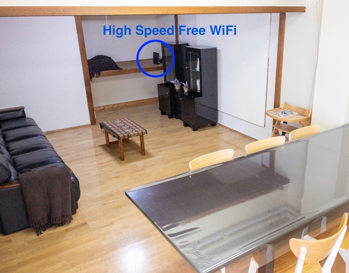 High-speed free wifi is available, you can connect