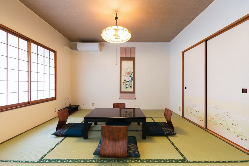Tatami room next to the living room.