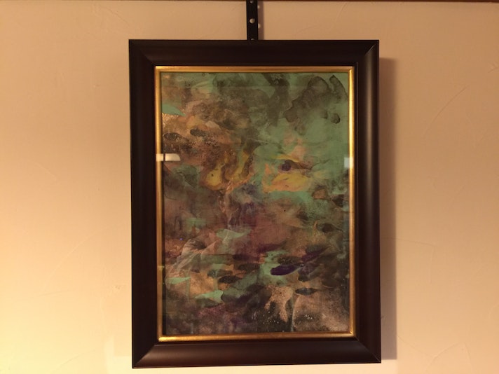 1階洋室の女流画家の絵