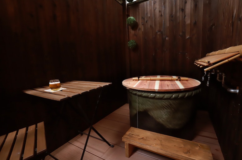 裏庭ベランダ露天風呂