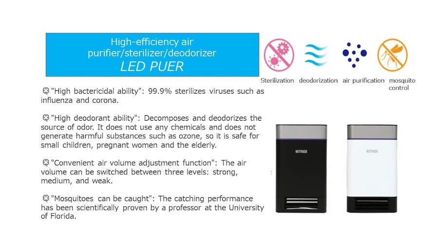 High-efficiency air purifier/sterilizer/deodorizer