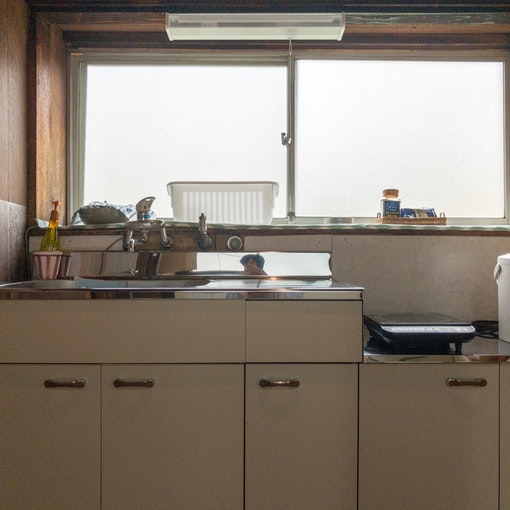 キッチン。食器もあります。