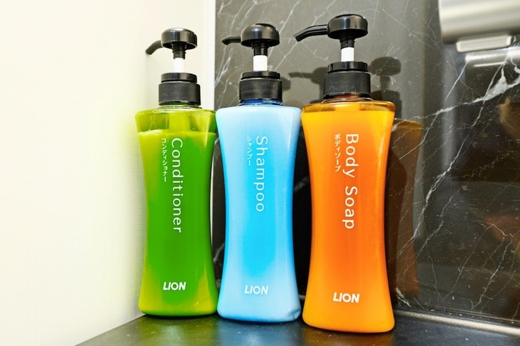 Shampoo, conditioner, Body soap
