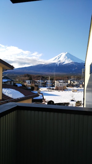 富士山の見えるバルコニー