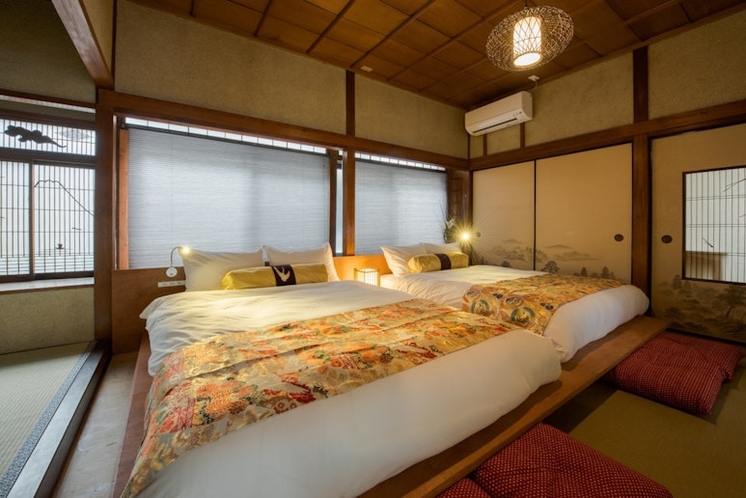 昭和の雰囲気を楽しめる寝室