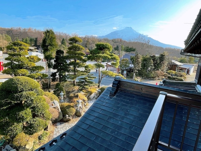 お庭側、富士山を眺めれる、田園風景も楽しめる