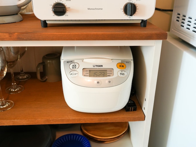 炊飯器ももちろんご用意しております