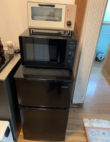 冷蔵庫・電子レンジ・トースター完備
