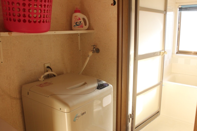 洗濯機と洗剤はご自由にお使いください