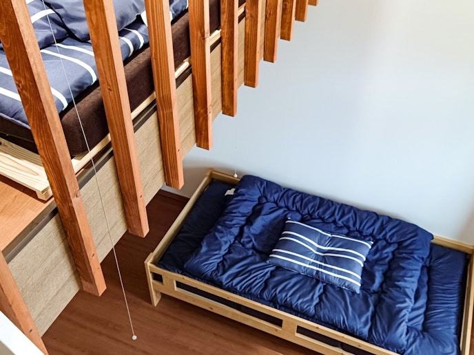 ・【ロフト付き4人部屋】3畳のロフトが付いたお部屋