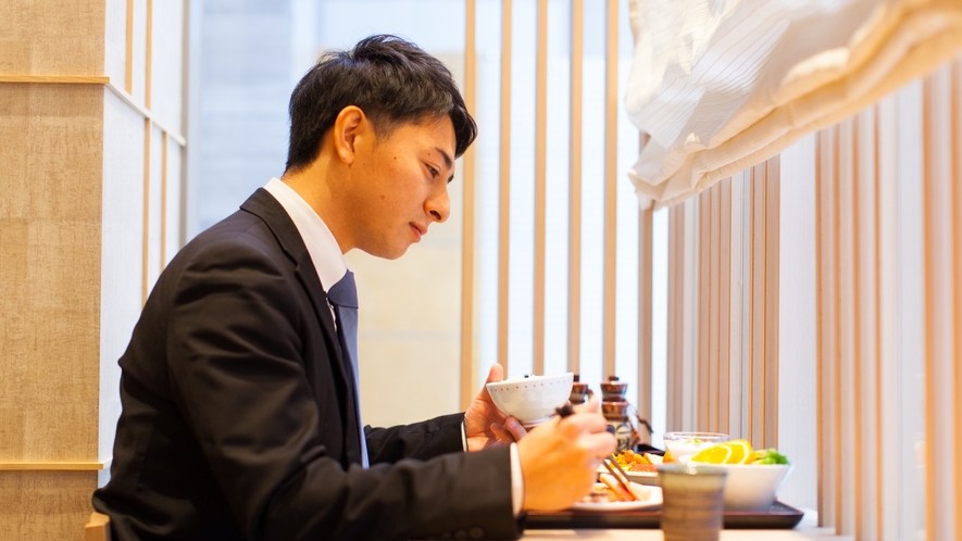 九州の食材をふんだんにつかった朝食です。明太子などの博多名物や九州のうまかもんをお楽しみください。