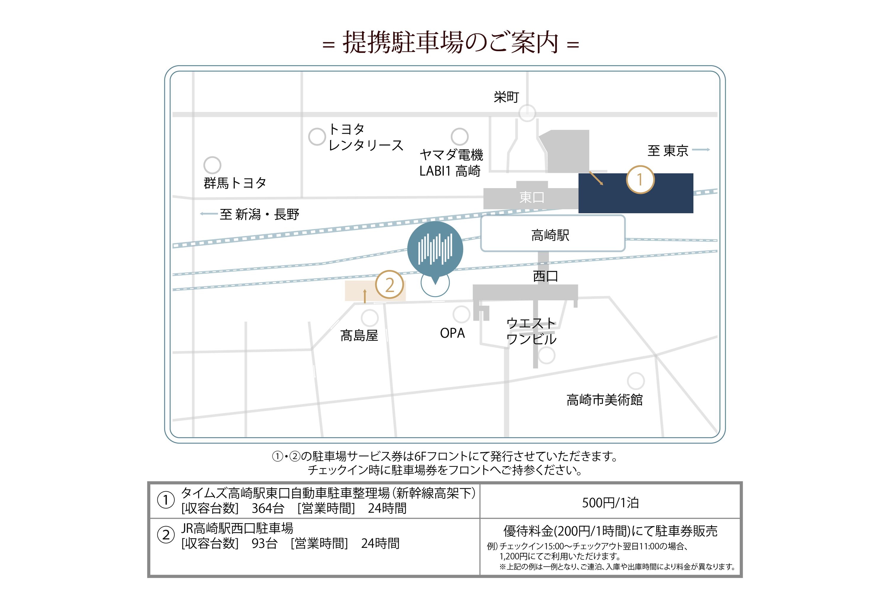 特約駐車場案内