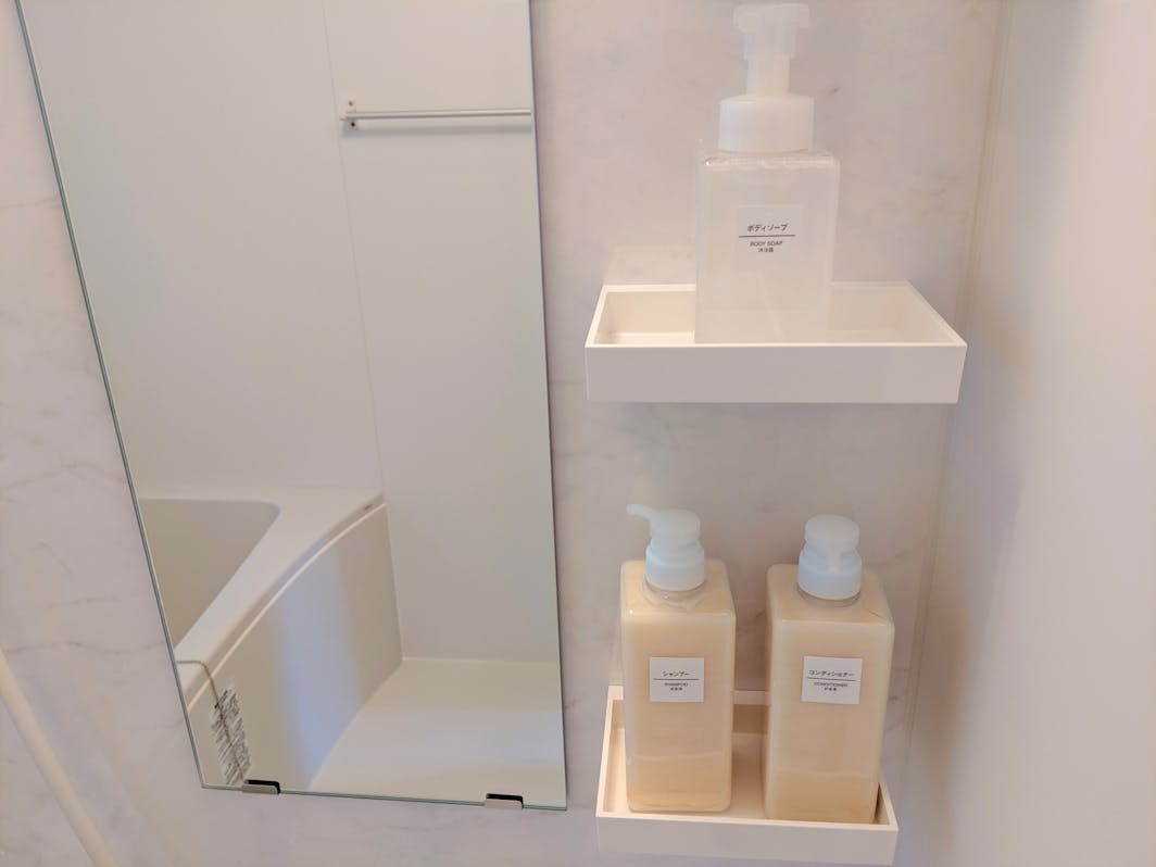 ボディーソープは、赤ちゃんにも使える無添加の物。シャンプーはノンシリコン/サルフェートフリー/...