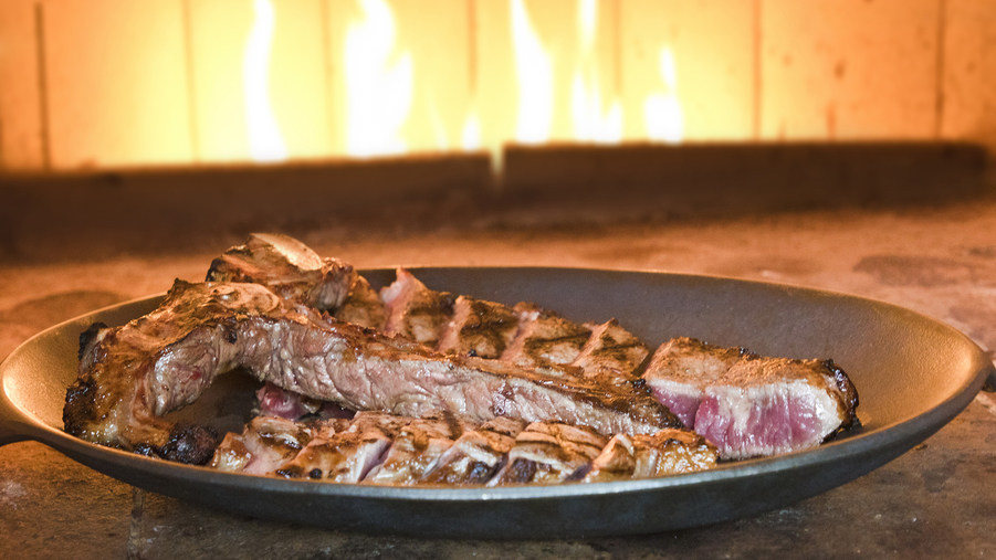 【在庫限定：石窯焼き黒毛和牛1パウンドステーキ】大ボリュームの特選和牛を石窯でじっくり調理P