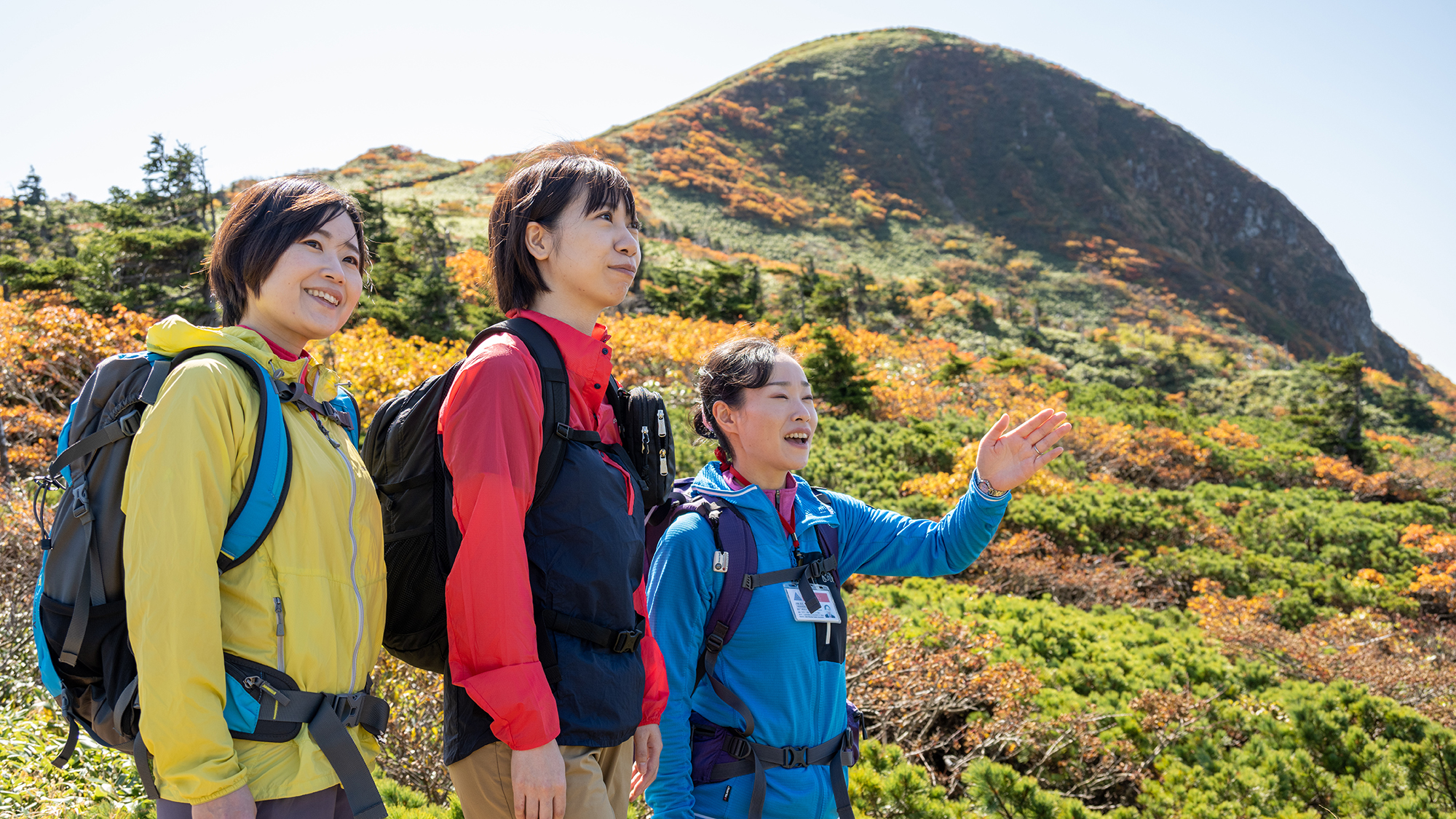 【畚岳登山道】資格を持ったガイドが、山の楽しみ方を120％ご案内致します。