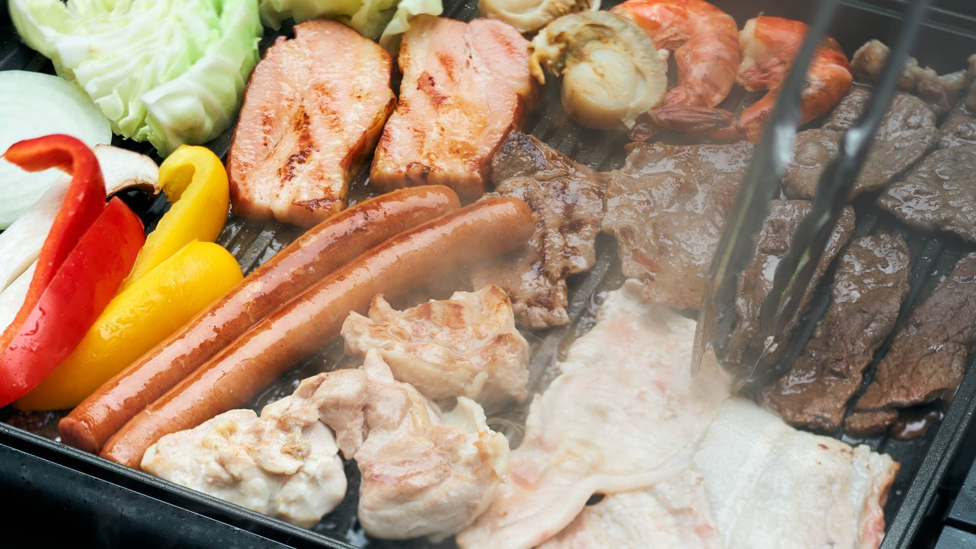 海鮮味噌なべ・すき焼き・BBQ！選べる夕食＆フレンチトースト★全室天然温泉あり（夕朝付）※8名用