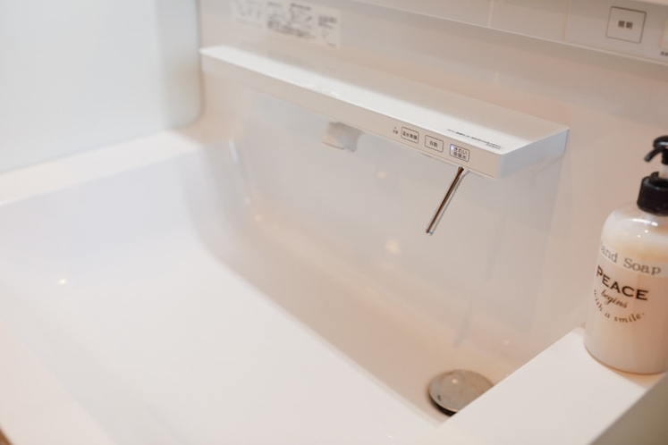 洗面台-自動水栓イオン除菌水