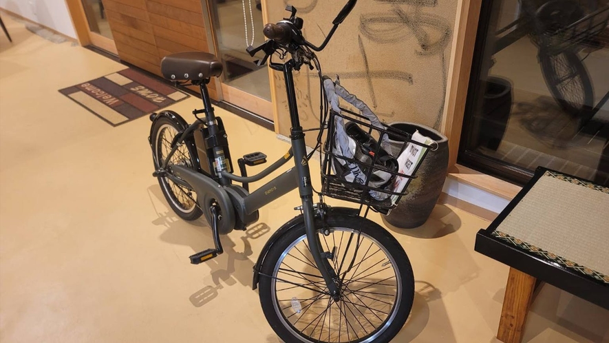 電動自転車の無料レンタルあります。 ・Free electric bicycle r