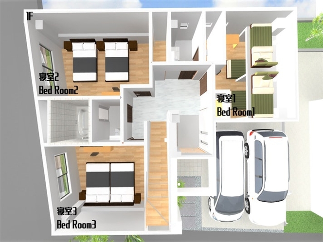 1F間取り 1F floor plan