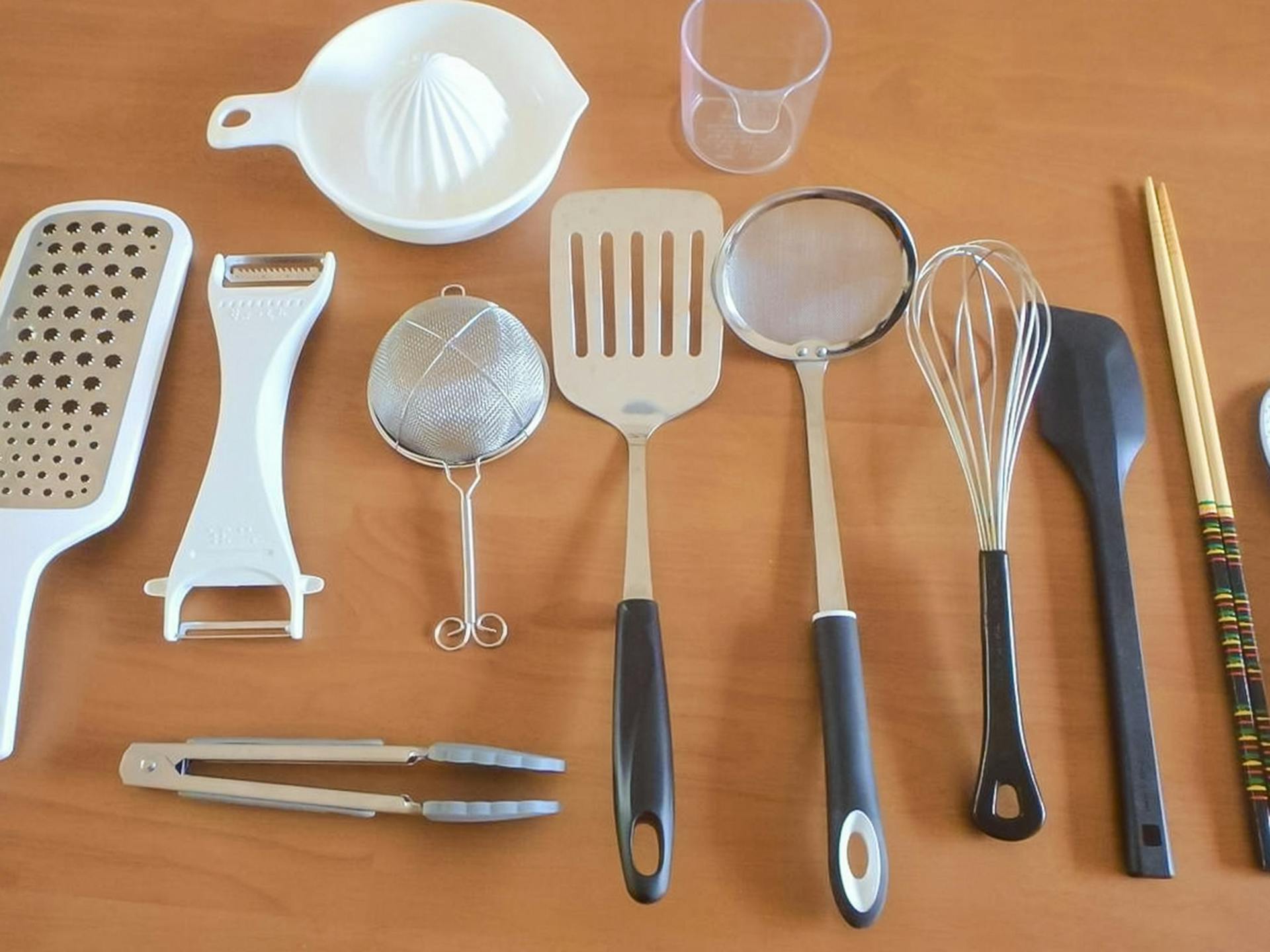 ・各調理器具がそろっています